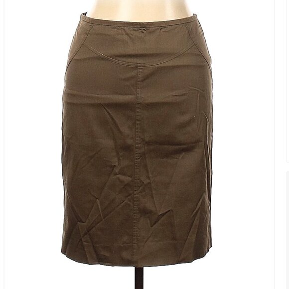 ARMANI Collezioni Brown Pencil Skirt Size 6 - Picture 1 of 3